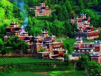 The Tibetan Houses in Jiaju Tibetan Village