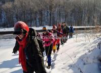 Walking in Snow Jilin International Ice and Snow Festival