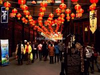 The Red Lanterns in Chengdu Jinli Old Street