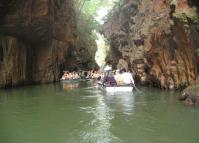 Boating at Jiuxiang Scenic Area