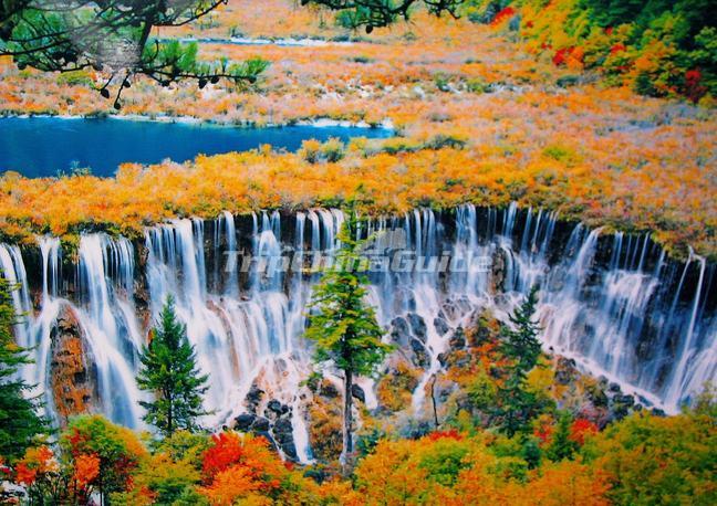 jiuzhaigou valley waterfalls