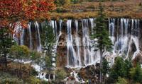 Jiuzhaigou Charming Nuorilang Falls Aba Sichuan