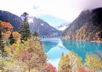 Jiuzhaigou Scenic Area Autumn Scenery Aba 