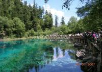 Jiuzhaigou Valley Spring Scenery Aba 