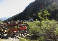 Tibetan House in Jiuzhaigou Valley 