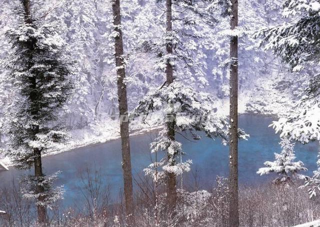 Jiuzhaigou Valley Winter Scenery