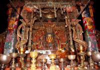 A Buddhist Statue at Jokhang Temple