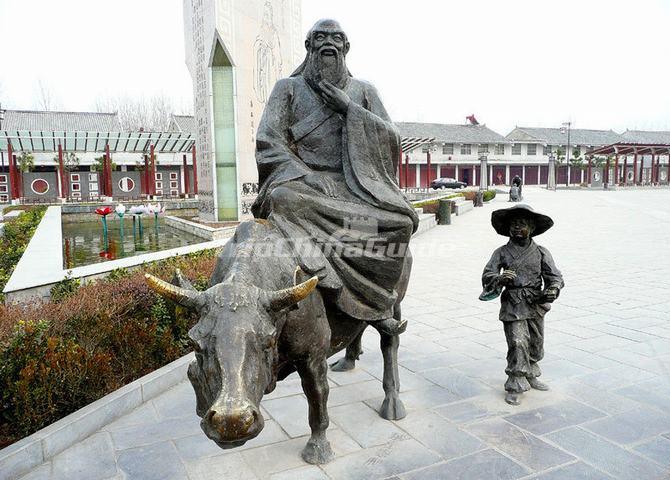 Lao Zi Rides A Cattle - Photos of Laozi