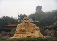 The Laozi's Statue in Xiandao Scenic Area of Lake Taihu