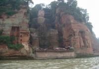 The Giant Stone Buddha at Leshan Mountain Sichuan