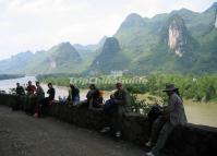 People Enjoy Their Time at Guilin Li River