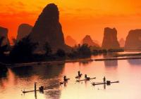 Charming Li River Dusk Scenery Guilin