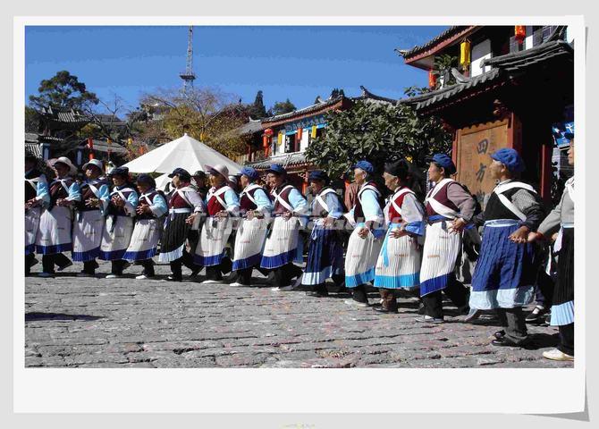 People Dance at Lijiang Ancient City