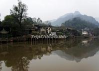 Liujiang Ancient Town Architecture Sichuan