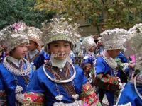 Lower Langde Miao Village Miao Kids Guizhou China