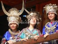 Lower Langde Miao Village Miao Girls Guizhou