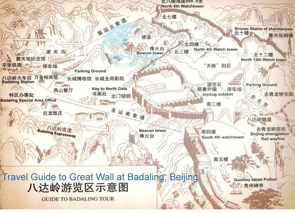 Badaling Great Wall Map Maps Of Beijing Badaling Great Wall Map Maps Of Beijing