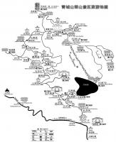 Qingcheng Mountain Tourist Map (front mountain)