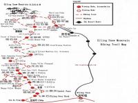 Chengdu Xiling Snow Mountain Hiking Trail Map