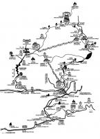 Qingcheng Mountain Tourist Map (back mountain)