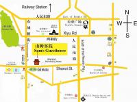 Chengdu Sam's Guesthouse Map