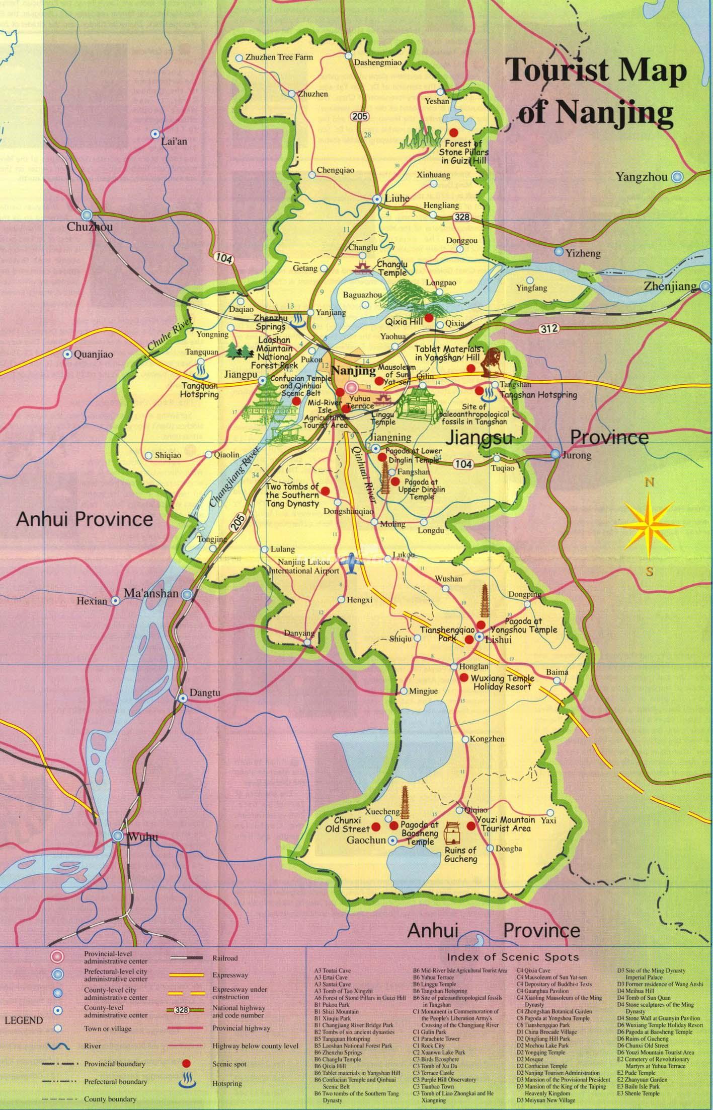 nanjing tourist map