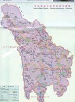 Tourist Map of Garzê Tibetan Autonomous Prefecture