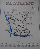 Tourist Map Wuyi Palace & Great King Peak in Mount Wuyi