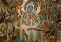 Beautiful Fresco at Mogao Caves Gansu China