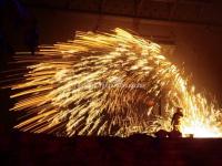 China Lantern Festival Molten Iron Fireworks Show