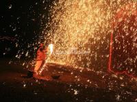 Molten Iron Fireworks Show in Chinese New Year