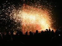 Molten Iron Fireworks Show During Chinese Spring Fesival