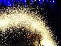 China Spring Festival Molten Iron Fireworks Show