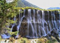 A Part of the the Zhaga Waterfalls in Summer