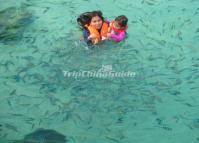 Swimming in Mounigou Valley