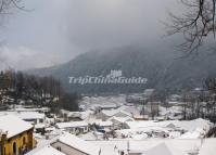 Mt. Jiuhua in Snow Anhui China