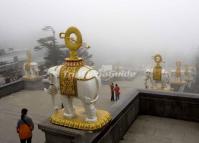 The Golden Summit Scenic Area in Emei Mountain