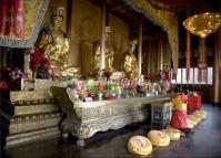 The Buddhist Statues in a Temple Chengdu