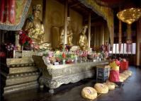 The Buddhist Statues in a Temple Chengdu