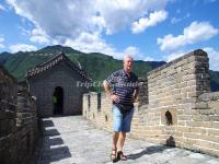 A Tourist on the Great Wall at Mutianyu 