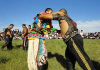 Wrestling at Nadam Fair Inner Mongolia