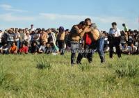 Wrestling at Nadam Fair Inner Mongolia China