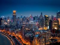A Night View of Shanghai from the Oriental Pearl TV Tower