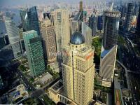 A View of the Shanghai Skyscrapers from the Oriental Pearl TV Tower
