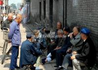 People Enjoy Their Time at Pingyao Ming-Qing Street China