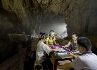 The Chengdu Locals Playing Mahjong in A Cave