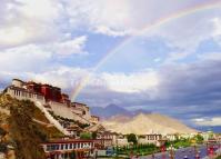 Potala Palace and Rainbow
