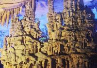 Stalagmites in Guilin Reed Flute Cave