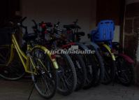 Biking in Shaxi Old Town