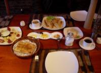 The Simple Western Breakfast in Yunnan Shaxi Lao Ma Dian Hotel